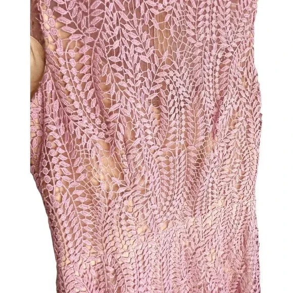 Dress the Population Shane Lace Midi Dress